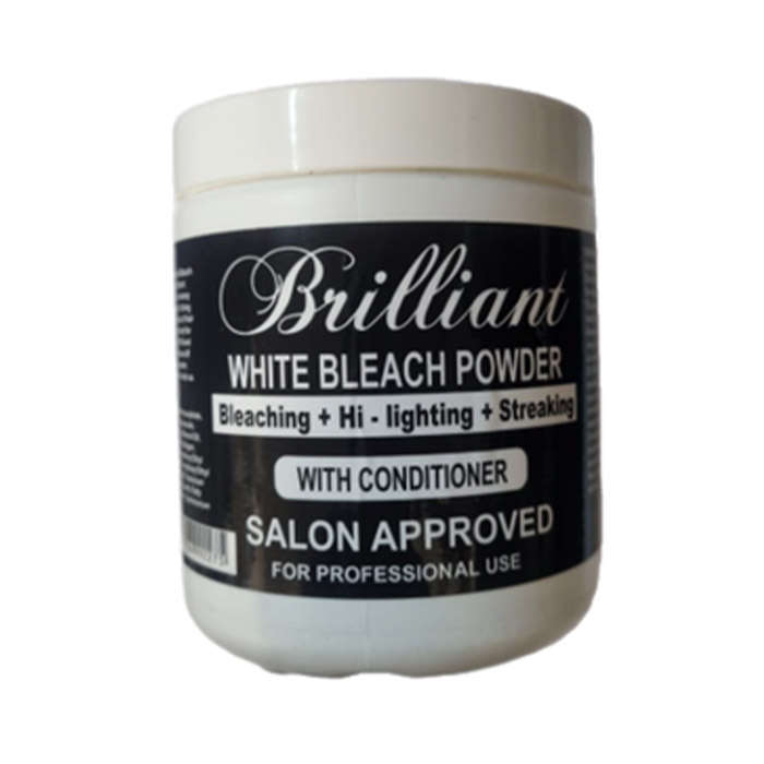 Brilliant Bleach Powder 500g - Salon Approved - Salon Size Tub - White Bleach