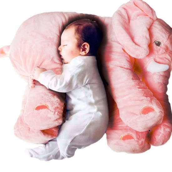 Baby Elephant Pillow (Pink)