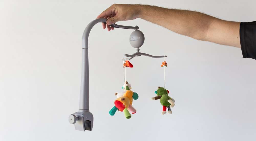 Camping Cot Rotating Toy bar and musical box