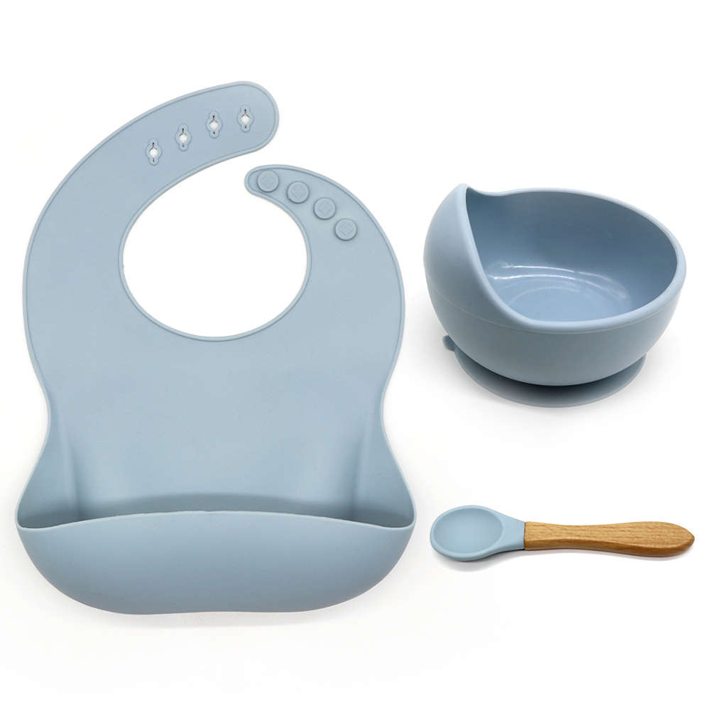 Baby Silicone Feeding Set - Blue