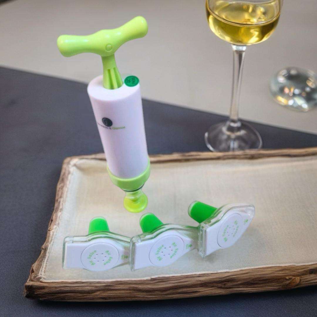 G&G  Wine Bottle Vacuum Sealer Set