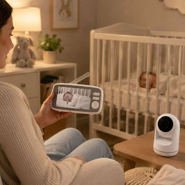Rotating Baby Monitor with Audio & Night Vision (5.1)
