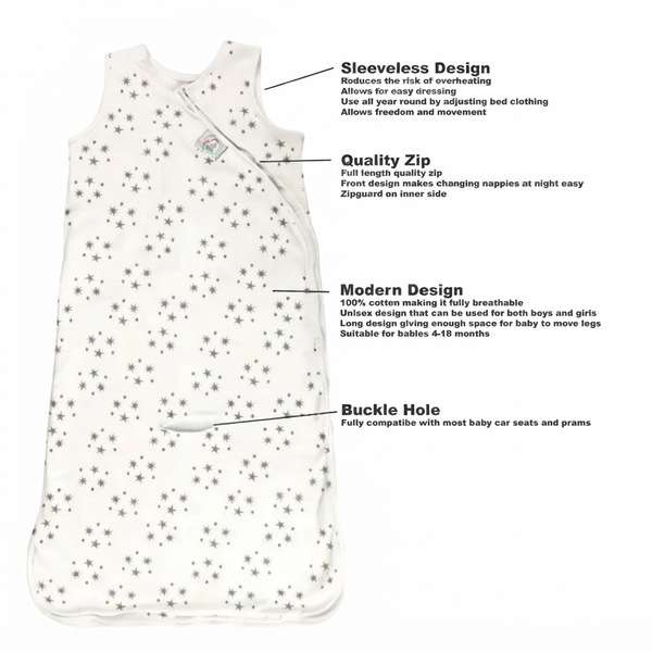 Winter Baby Sleeping Bag 2 Tog (4-18 Months)