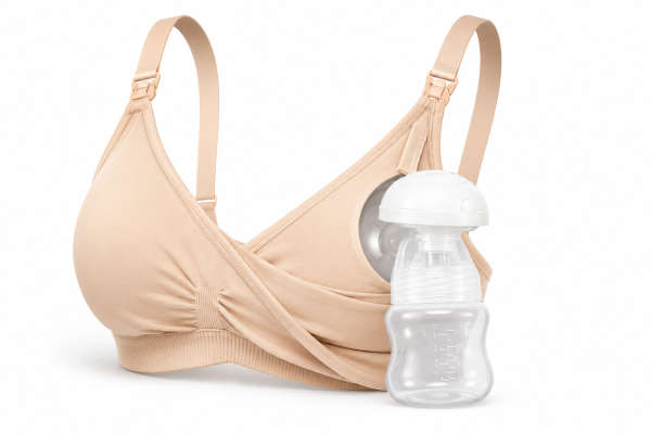 Seamless Hands-Free Breast Pump Bra (Medium)
