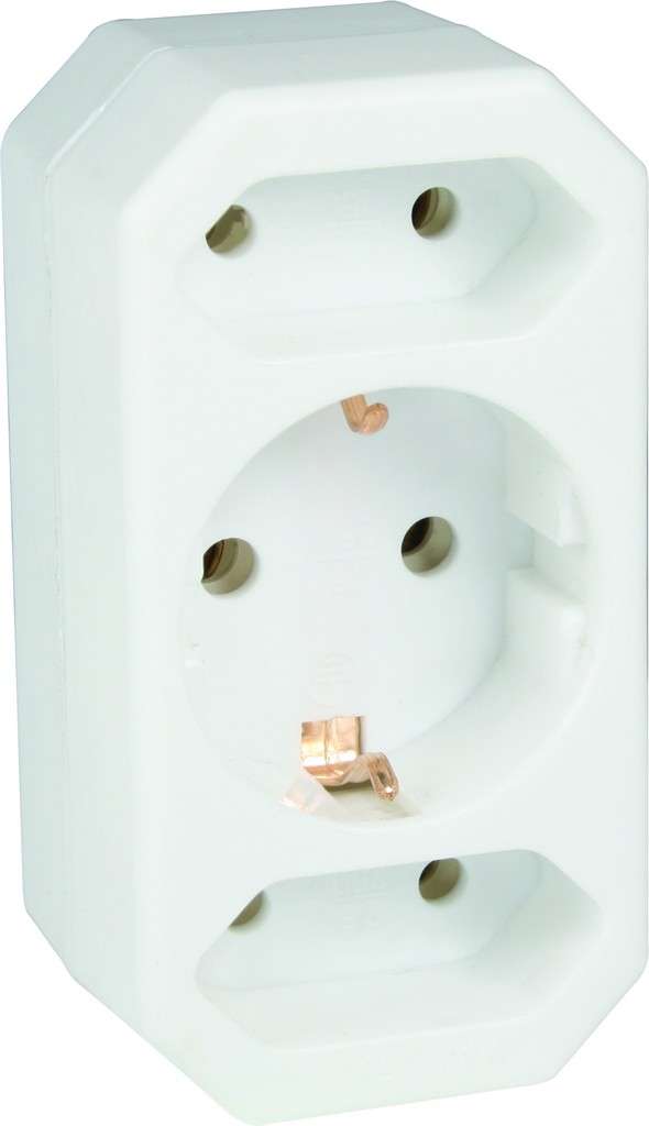 Noble 2 Pin European And Round Schuko Adaptor 5 Pack