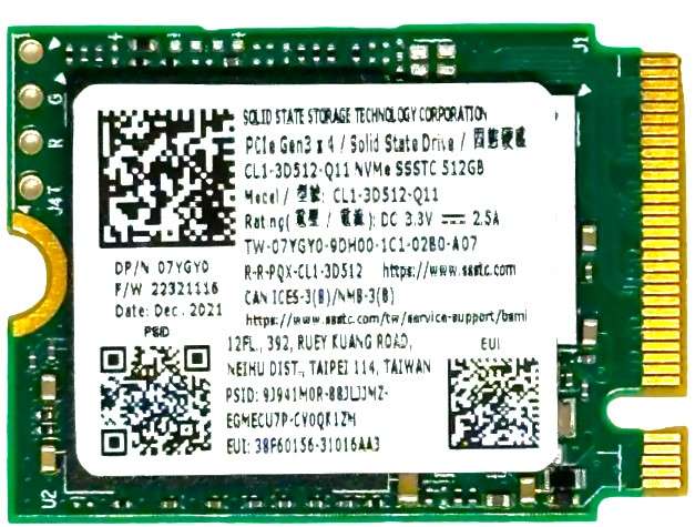 PHISON 512GB M.2 2230 NVME PCIE G4 OEM