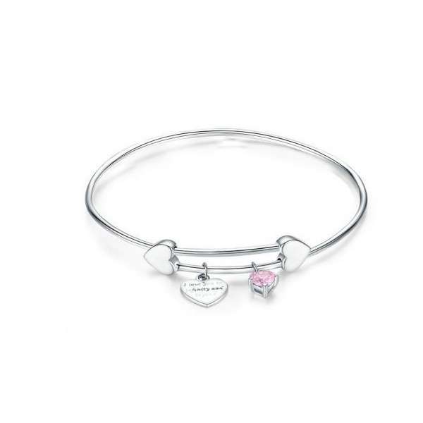 Heart Slave Charm Bangle