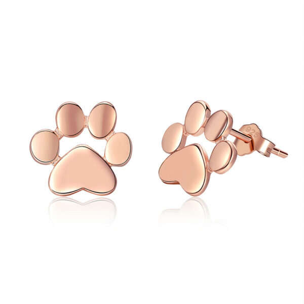 Paw Print Stud Earrings