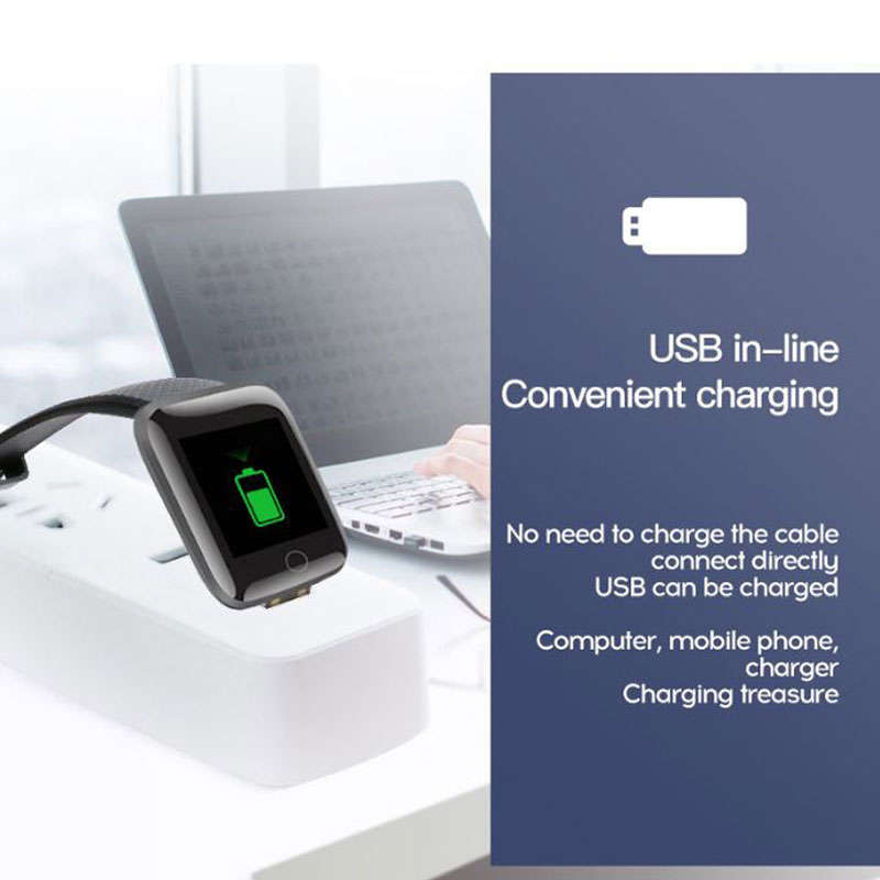 Lefun Fitness Tracking Smartband with Watch, Pedometer, Heart Rate & Blood Pressure Monitor for