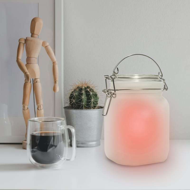 Hanging Solar Glass Jar Led Lights Solar Lantern Table Lights for Patio Garden,Yard and Lawn - 5