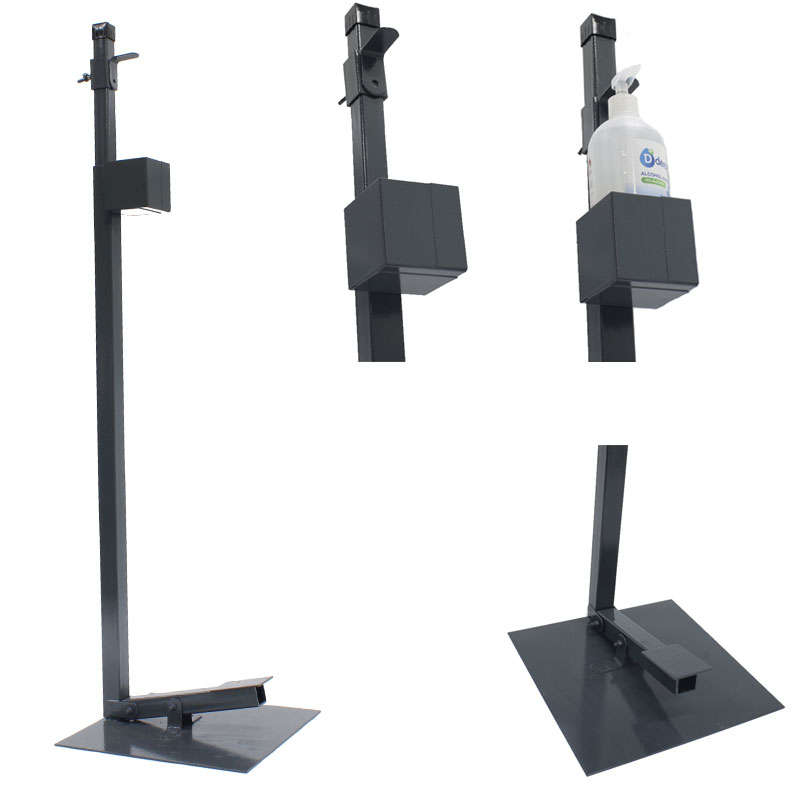 Econo Freestanding Foot Operated Freestanding Sanitizer Dispenser with Sanitizer and 5 Litre