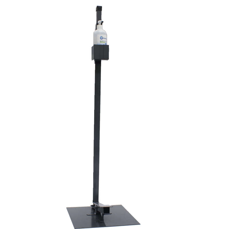 Econo Freestanding Foot Operated Freestanding Sanitizer Dispenser with Sanitizer and 5 Litre