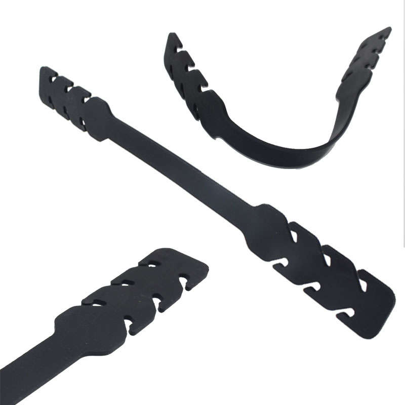 Silicone Face Mask Ear Savers - Black 5 Pack - Durable and Flexible