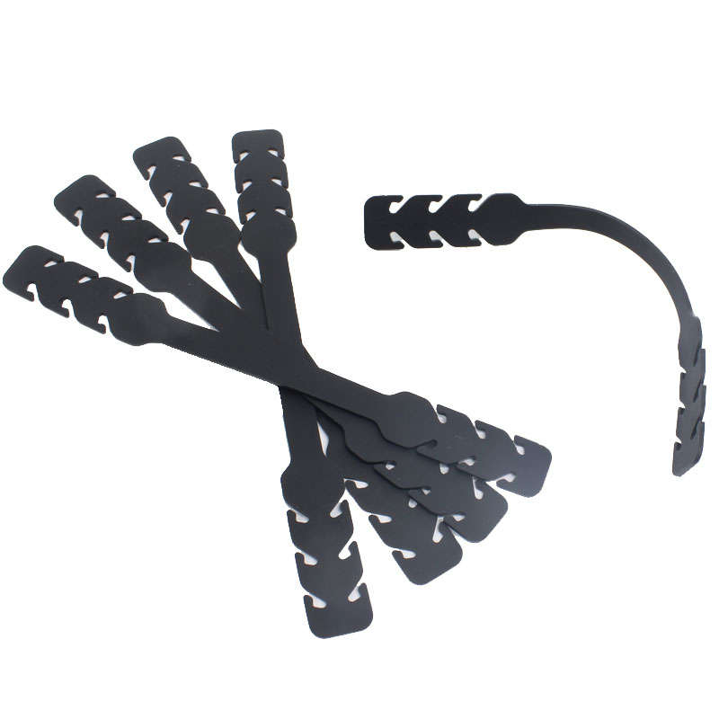 Silicone Face Mask Ear Savers - Black 5 Pack - Durable and Flexible