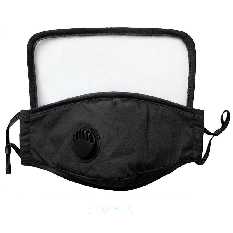 Reusable Washable Cotton Face Mask With Eye Shield and One Replaceable PM 2.5 Filter - Anti-Dust -