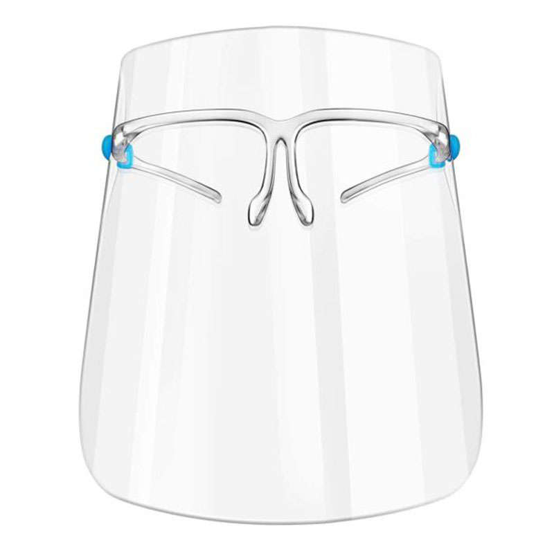 Face Shield with Comfortable Fitting Glasses - Pack of 10
