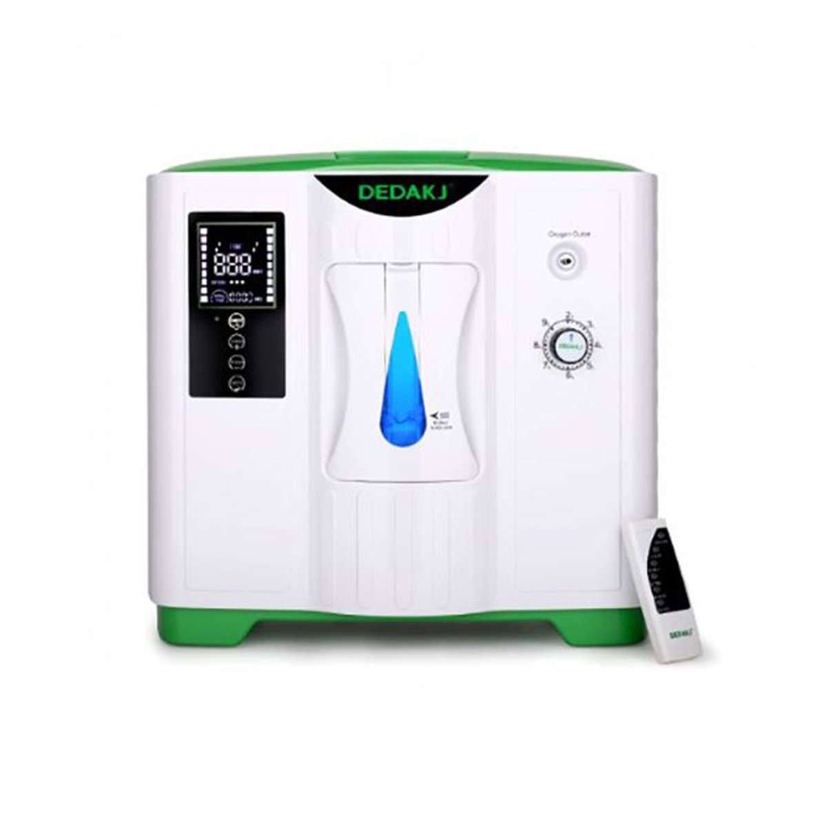 DEDAKJ 1-7L/min Flow Oxygen Concentrator O2 Generator Portable Intelligent Home Air Purifier 93% ...