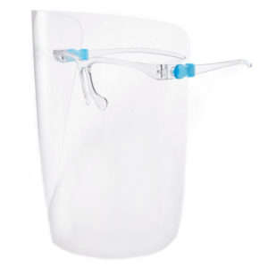 Face Shield with Comfortable Fitting Glasses - Pack of 10