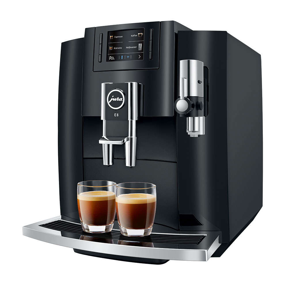 Jura E8 Coffee Machine - Black Piano