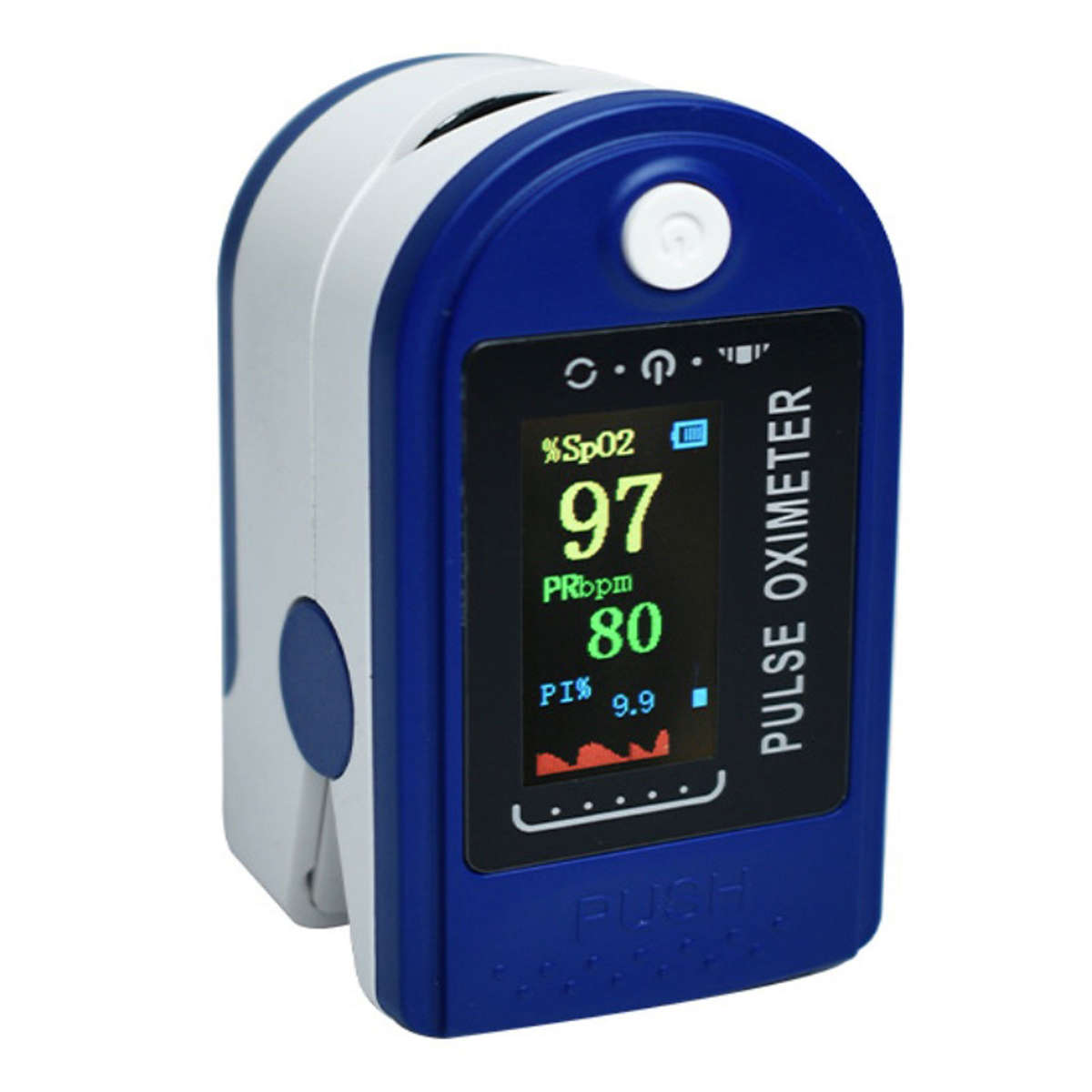 Oximeter Multi Colour Screen Oxymeter Fingertip Oxygen and Pulse Rate Screening Tool
