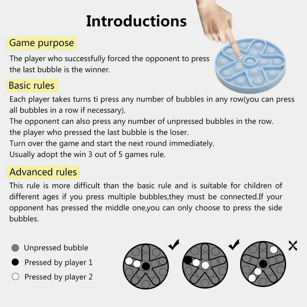 Fidget Toys - Pop It Washable Reusable Fidget Toy - Octagon - 4 Pack Combo