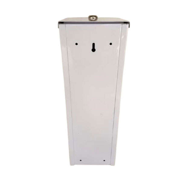 Toilet Roll Holder - 2 Tier Lockable &amp; Refillable - Wall Mounted Unit-White