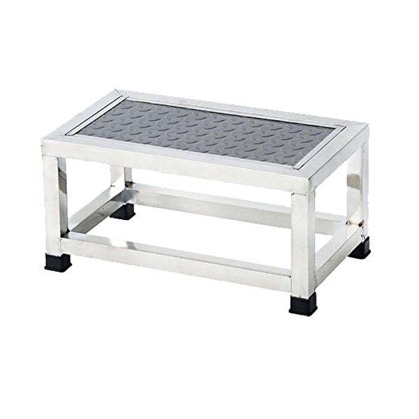 Hospital One Step Foot Stool - Stainless Steel