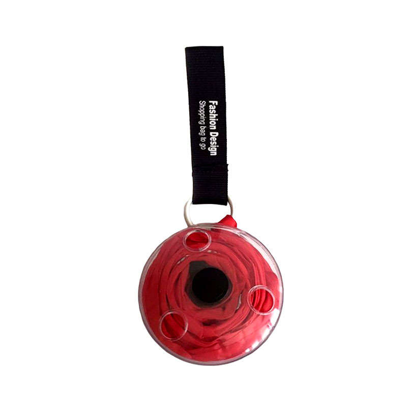 Portable Reusable Eco-Friendly Roll Up Shopping Bag - Red