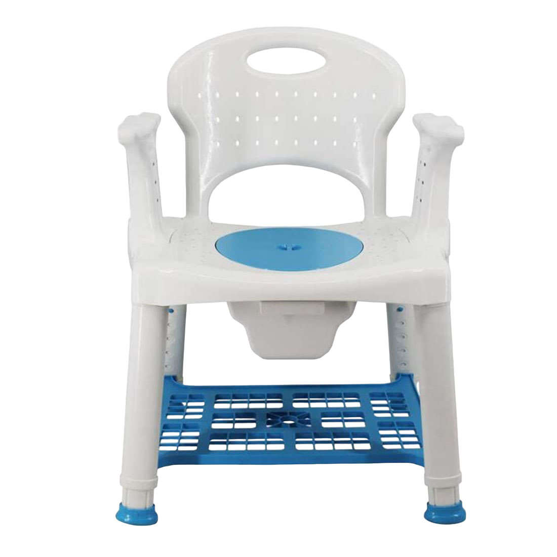 Heavy Duty Height Adjustable Shower Commode Chair