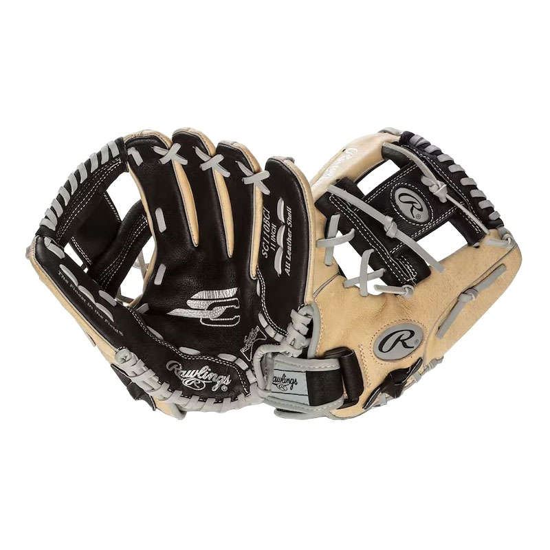 Rawlings Sure Catch Pro - Web 11" Youth Fielder's Glove - Black/Camel Mitt