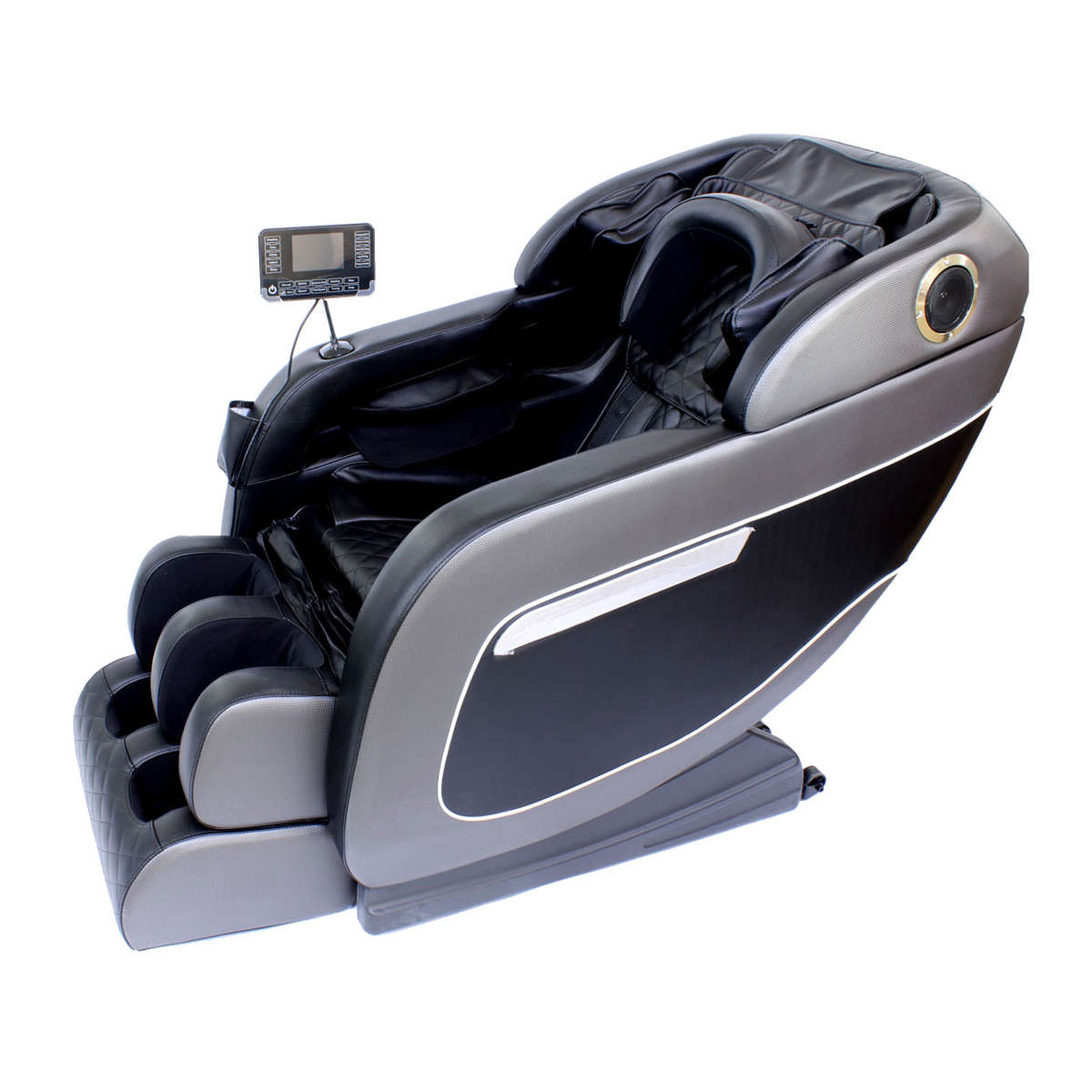 Delux Luxury Massage Chair with Bluetooth &amp; Zero Gravity - Black