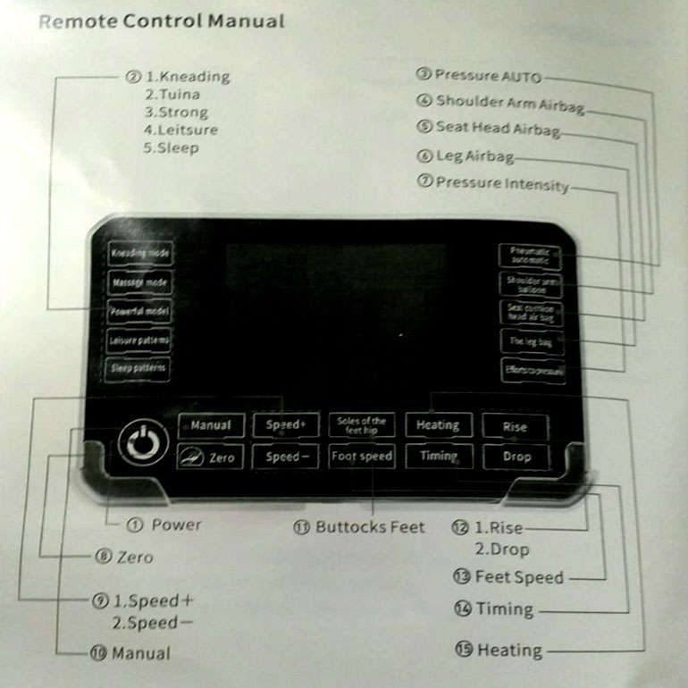 Delux Luxury Massage Chair with Bluetooth &amp; Zero Gravity - Black