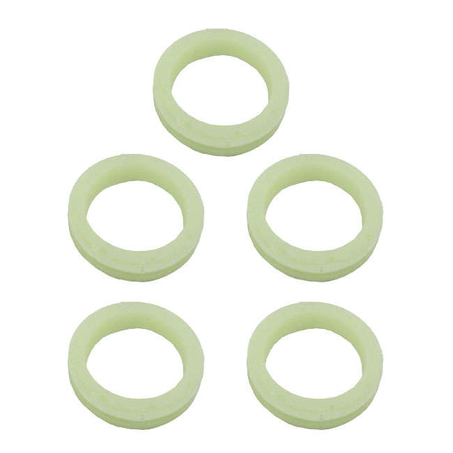Multifunctional Luminescent Glow Flexible Silicone Rings - 5 Rings