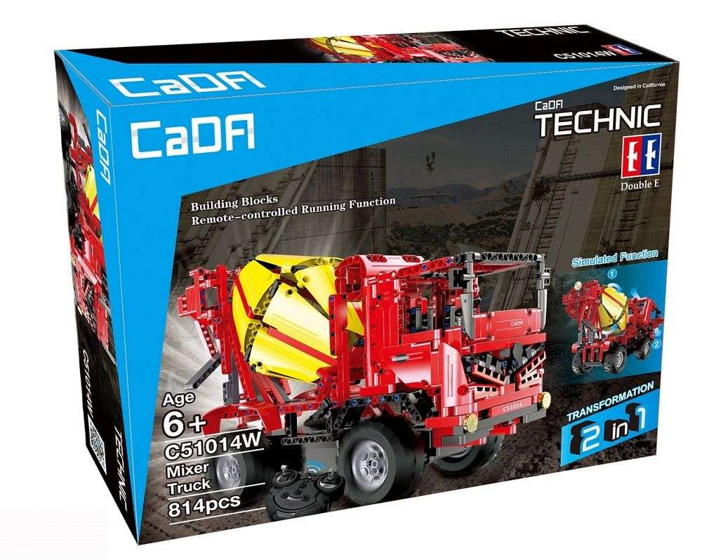 CaDA Technic Remote Control Mixer Truck - 814-Piece
