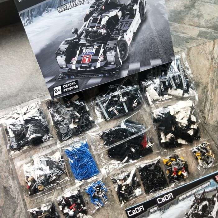 CaDA Technic 919 Racing Car - Porsche - 1586-Piece - 49cm Long