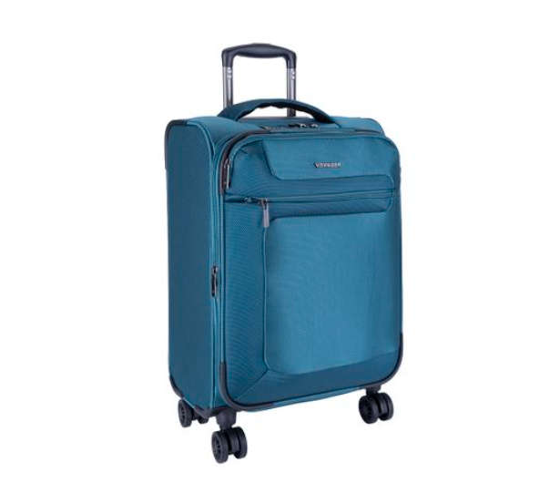 Voyager Istria Medium 4 Wheel Trolley Case - Blue
