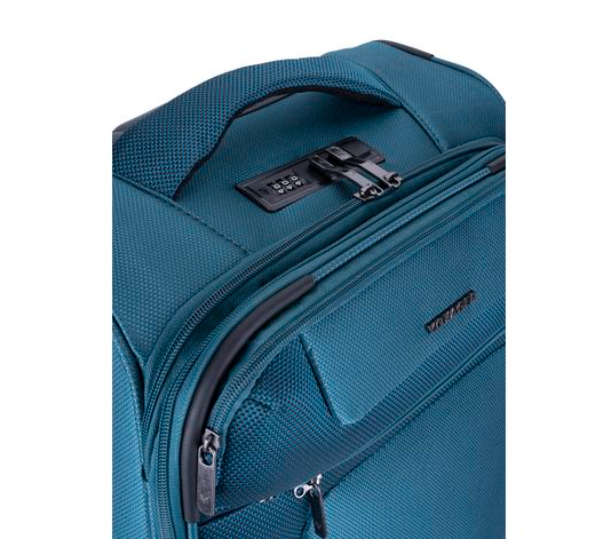 Voyager Istria Medium 4 Wheel Trolley Case - Blue