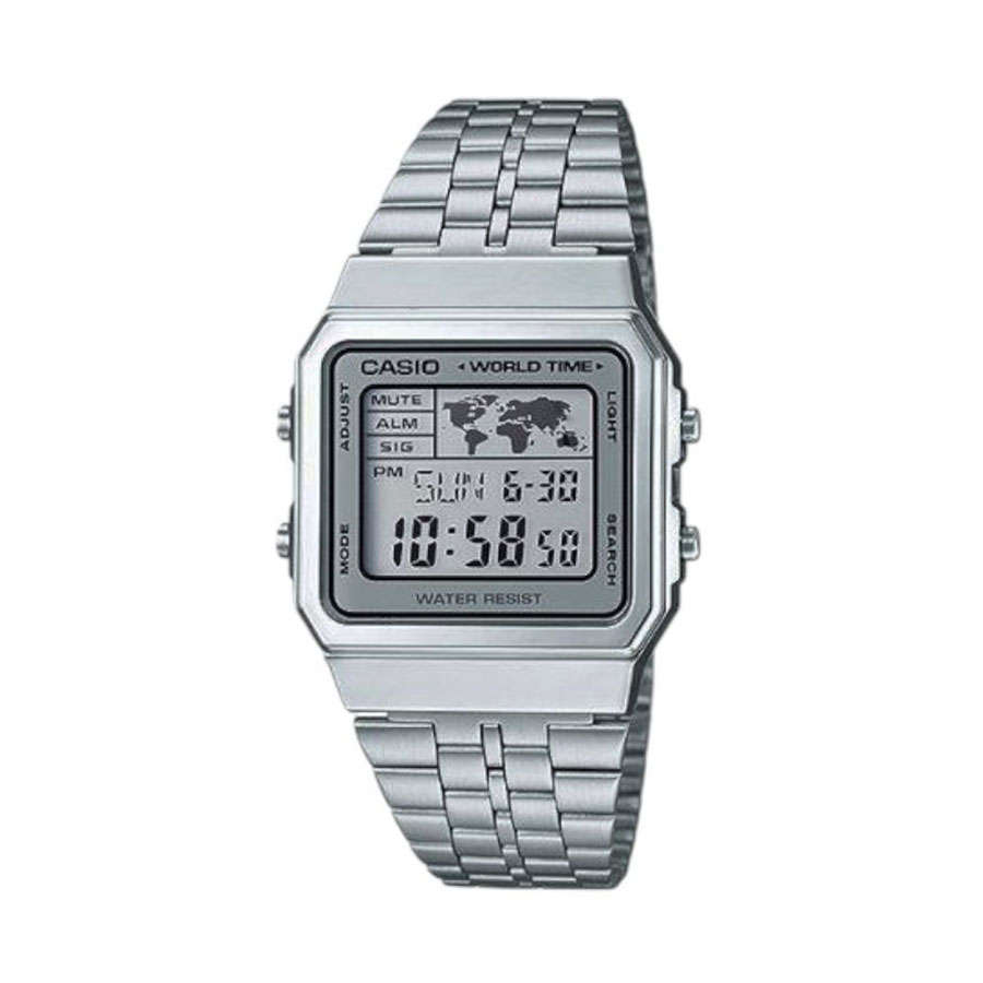 Casio A500WA-7DF Retro Silver Digital Wristwatch