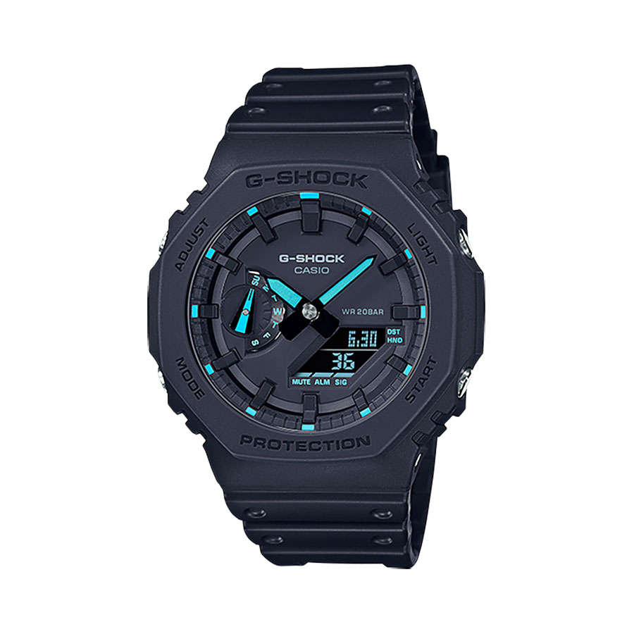 Casio GA-2100-1A2DR G-Shock Mens 200m Carbon Core Blue Dials