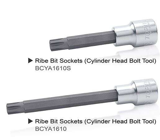 Ribe Bit Sockets (Cylinder Head Bolt Tool)