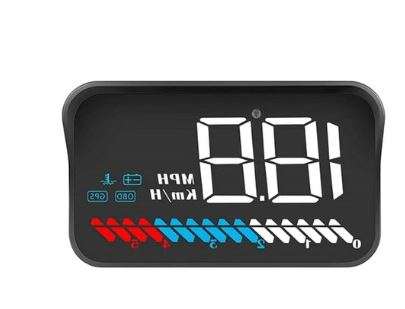 Universal M7 OBD2 HD White Digital Head-Up Display RPM Speedometer Unit