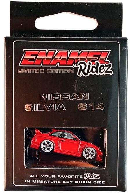 Nissan Silvia S14 Red  Die-Cast Enamel Keychain