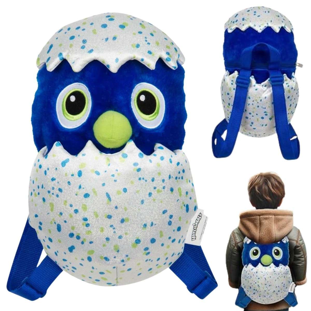 3D Plush Hatchimals Kids Backpack