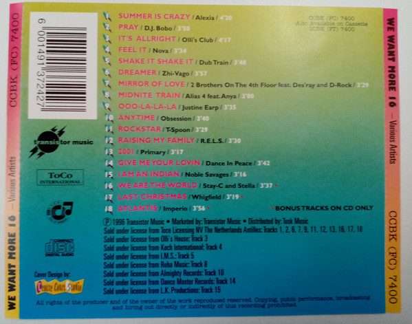 Various Artists  We Want More Volume 16 CD ()