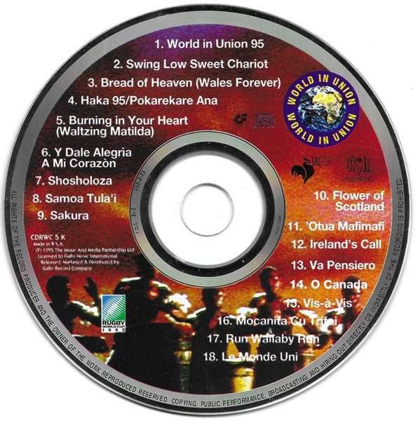 World in Union - Athems (1995, CD)