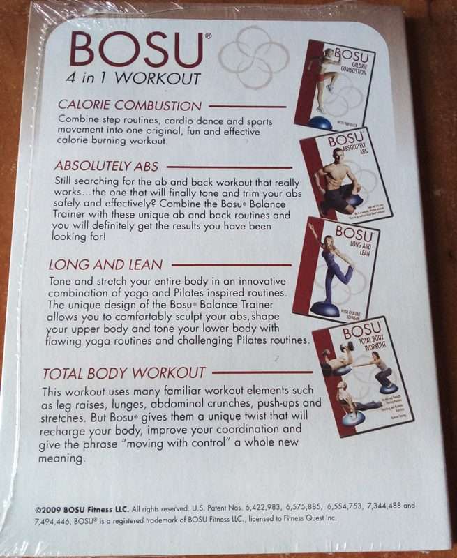 BOSU 4 in 1 Workout IMPORT DVD Brand New