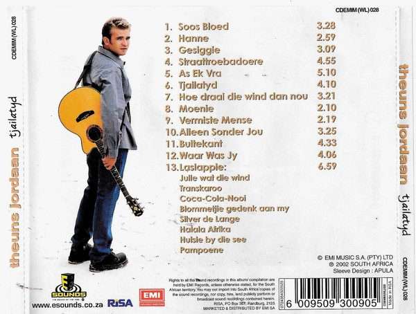 Theuns Jordaan  Tjailatyd CD