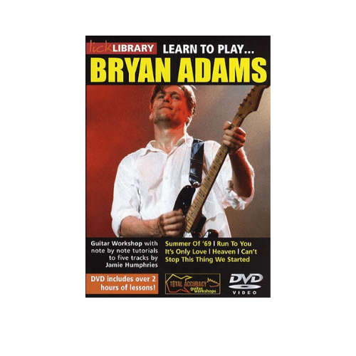 Lick Library Learn to Play Bryan Adams DVD