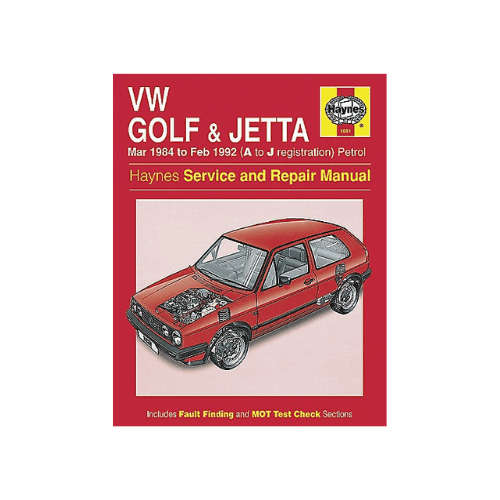 VW Golf & Jetta 1984 to 1992 Haynes Service And Repair Manual