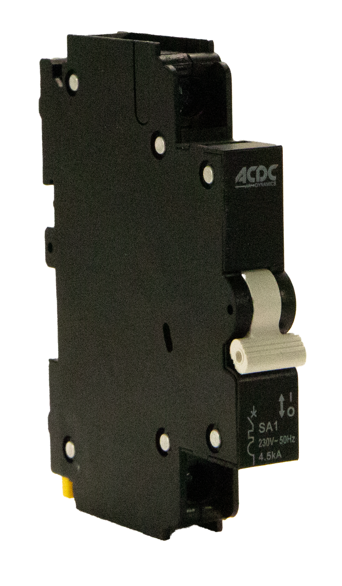 Circuit Breaker 13mm 4.5KA  1 Pole C-Curve   5A